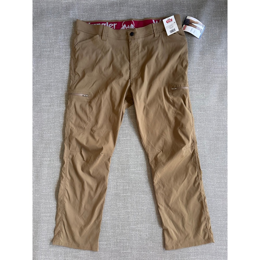 Wrangler Outdoor All Terrain Cargo Pants Tan Khaki 38x29 112325809 Straight Fit